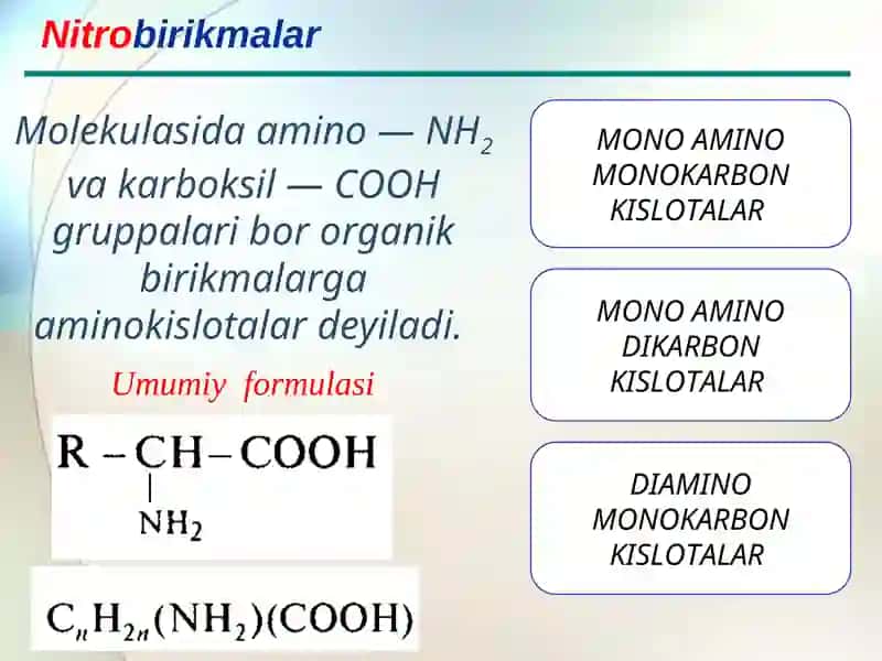 AMINO KISLOTALAR 2