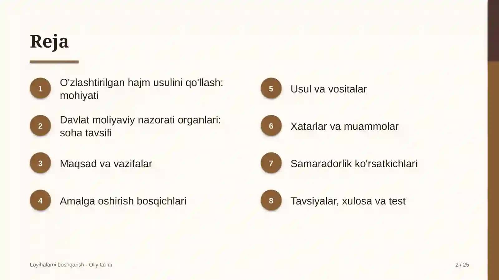 O'zlashtirilgan hajm usulini qo'llash: mohiyati 2