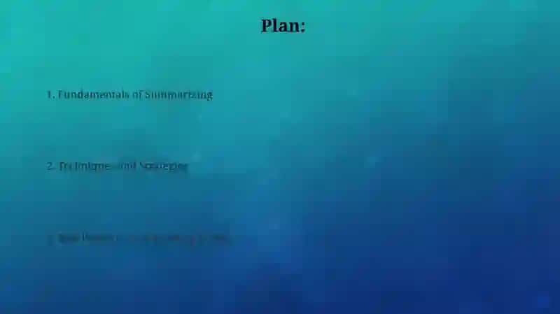 Summary writing 2