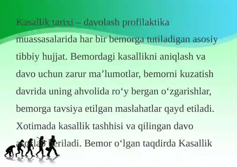 Kasallik tarixi 2