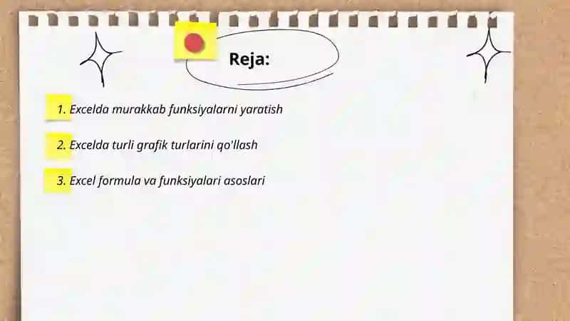 Ms excelda murakkab funksiyalarning grafiklari 2