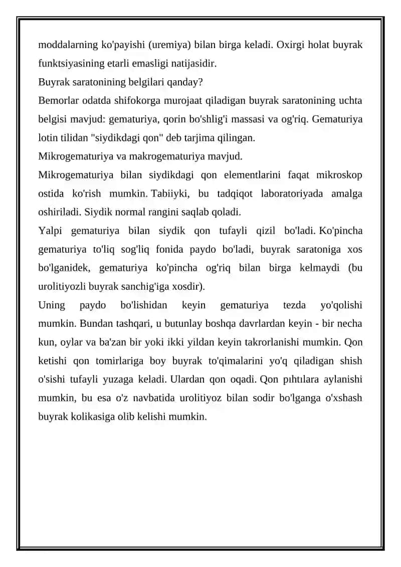 Buyrak saratoni 2