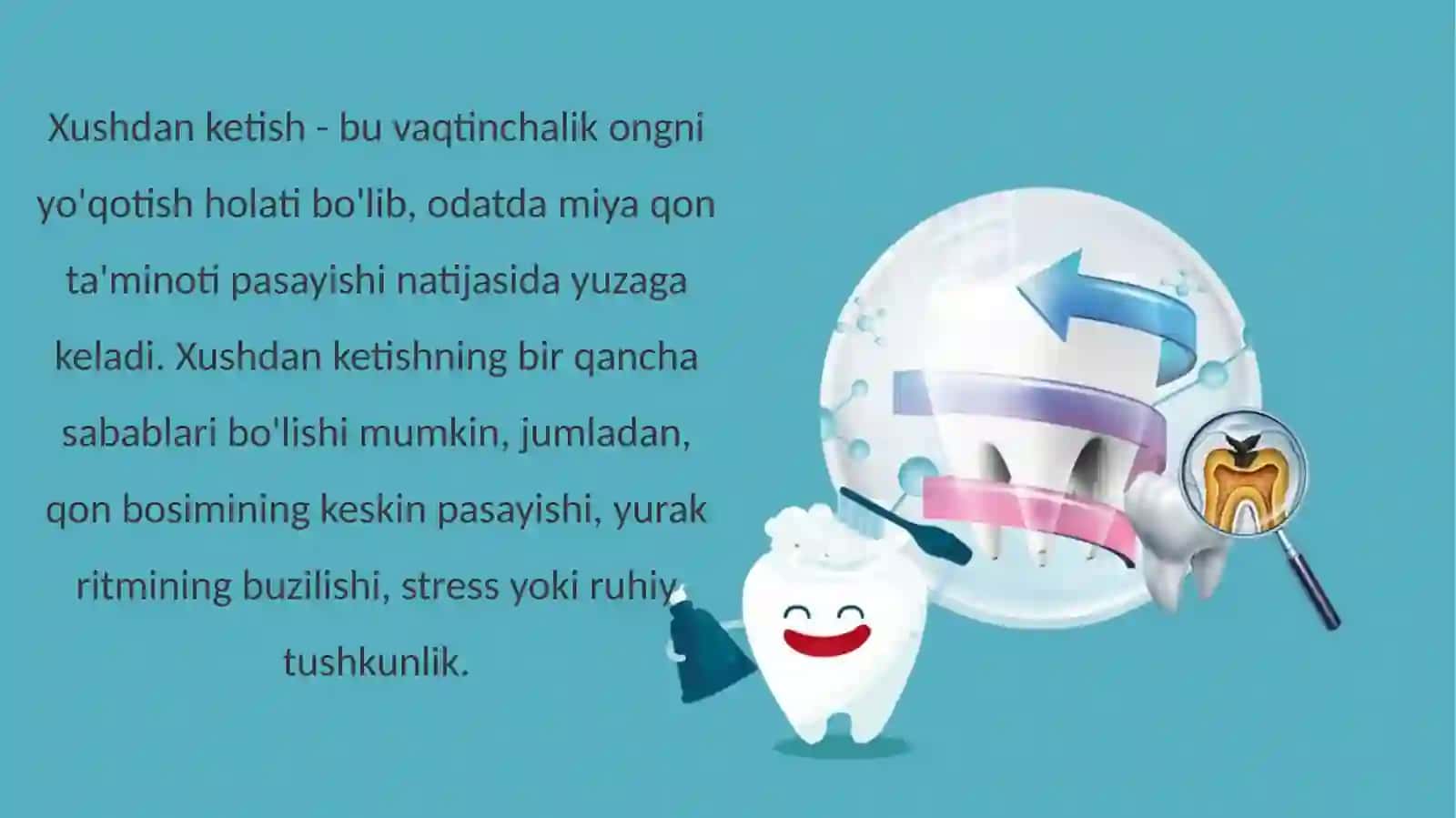 Xushdan ketish va uning belgilari 2