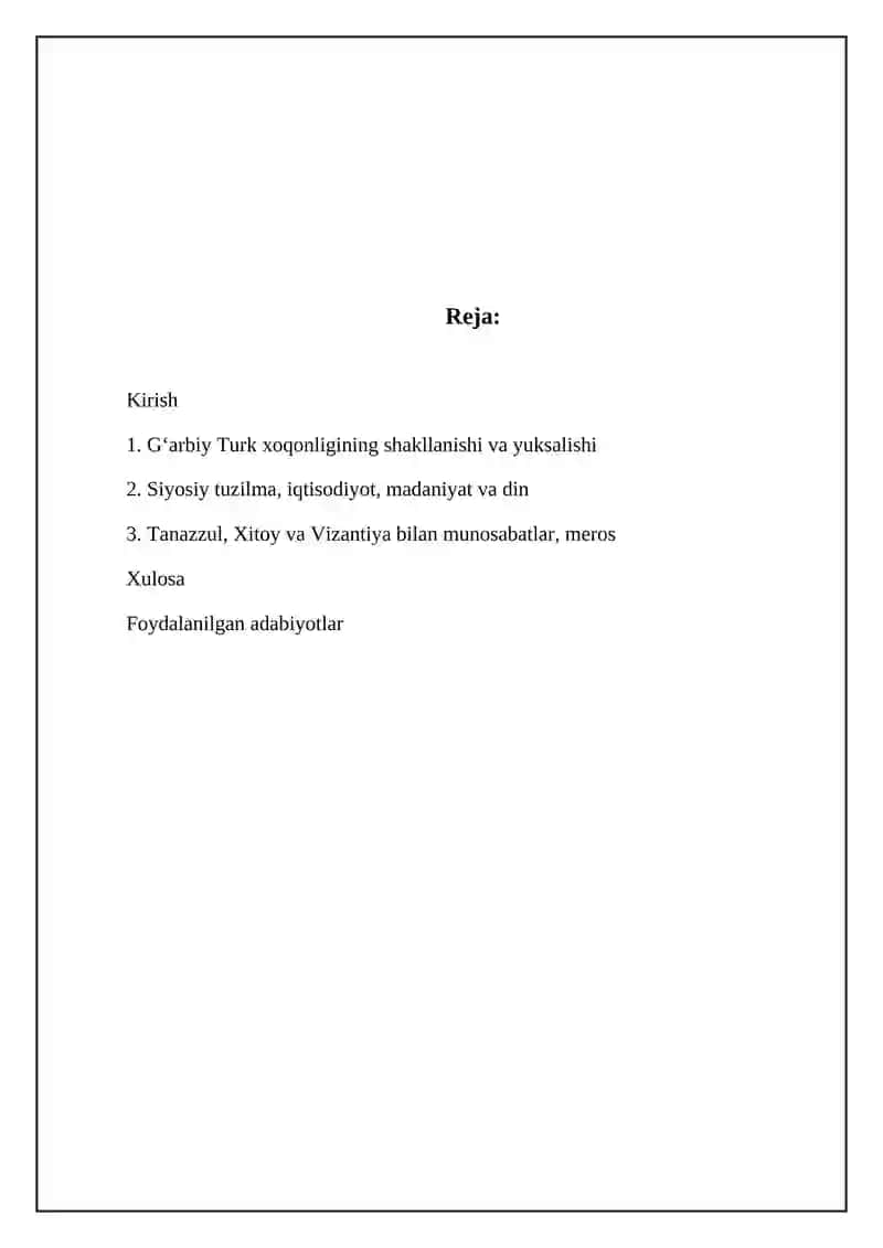 G'arbiy Turk xoqonligi 2