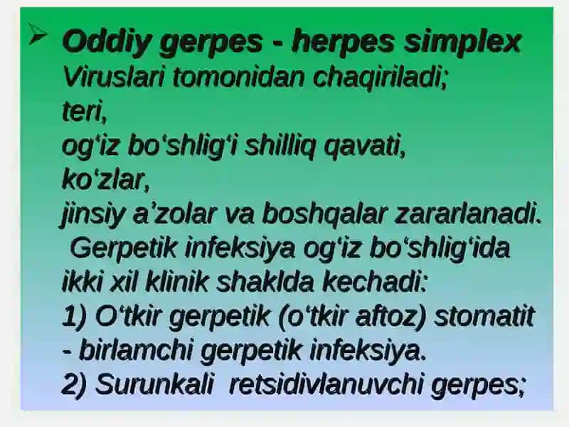 Gerpetik infeksiya 2