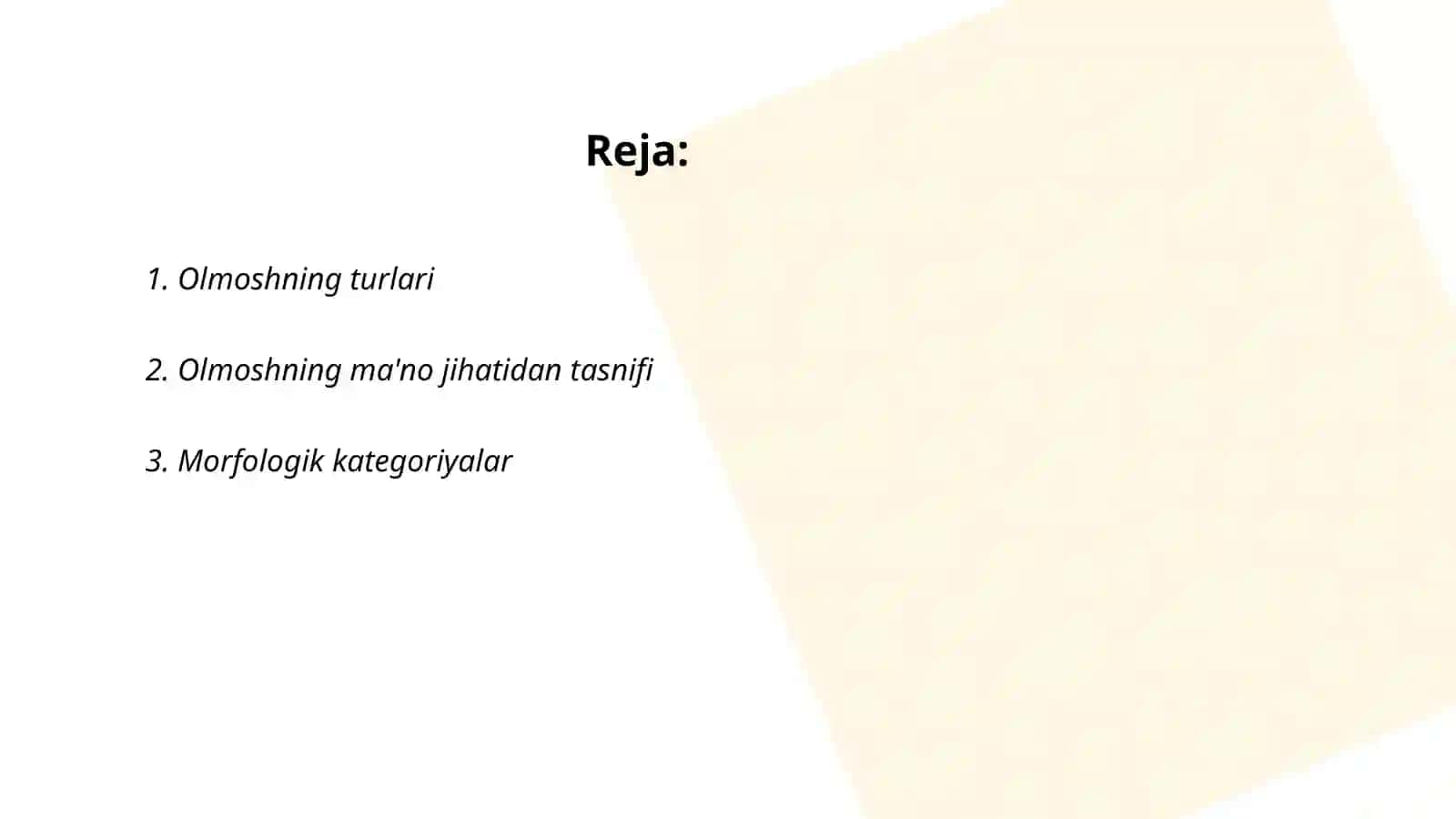Tasnif kategoriyalari 2
