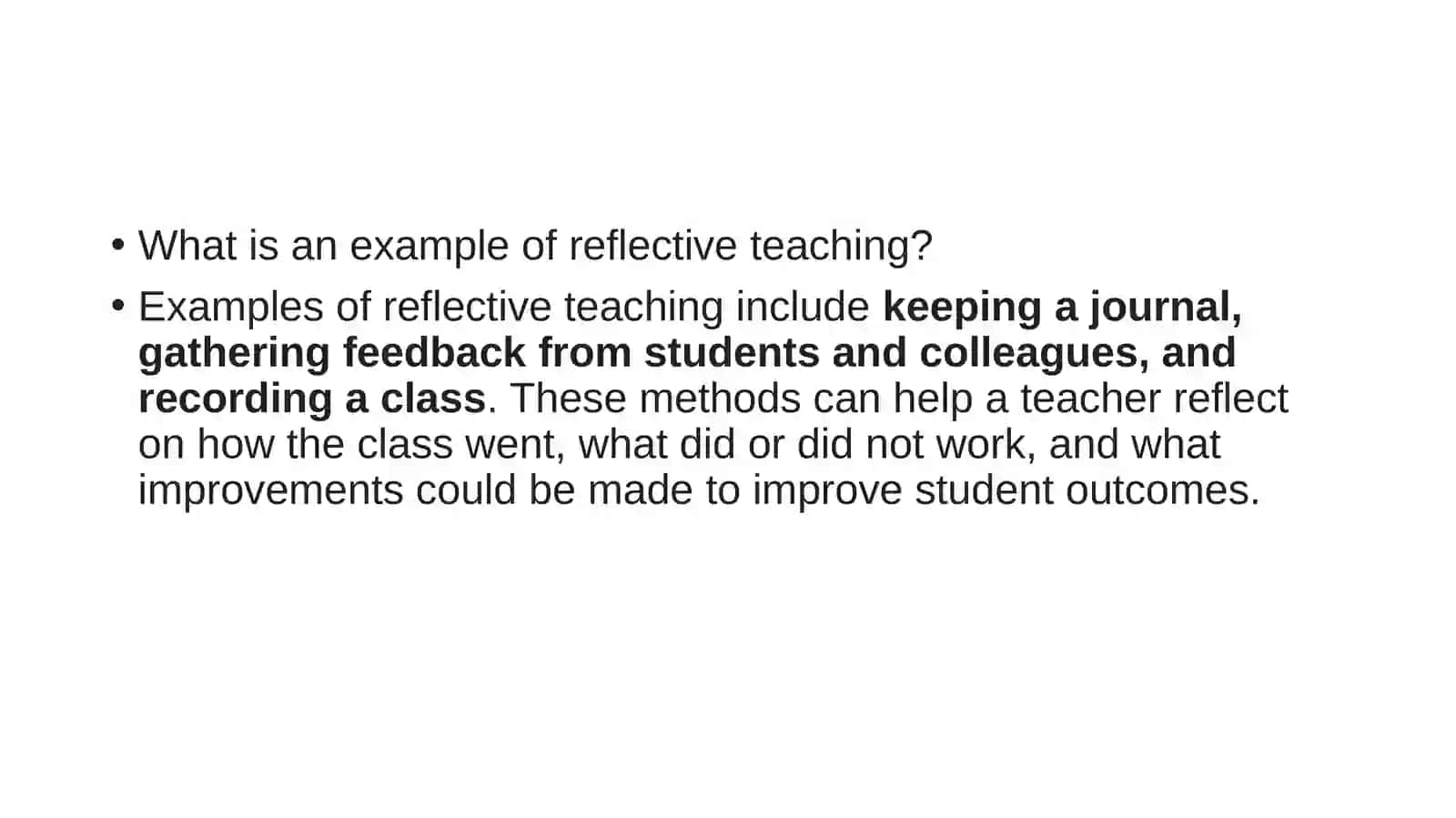 Reflective learning(teaching) 2