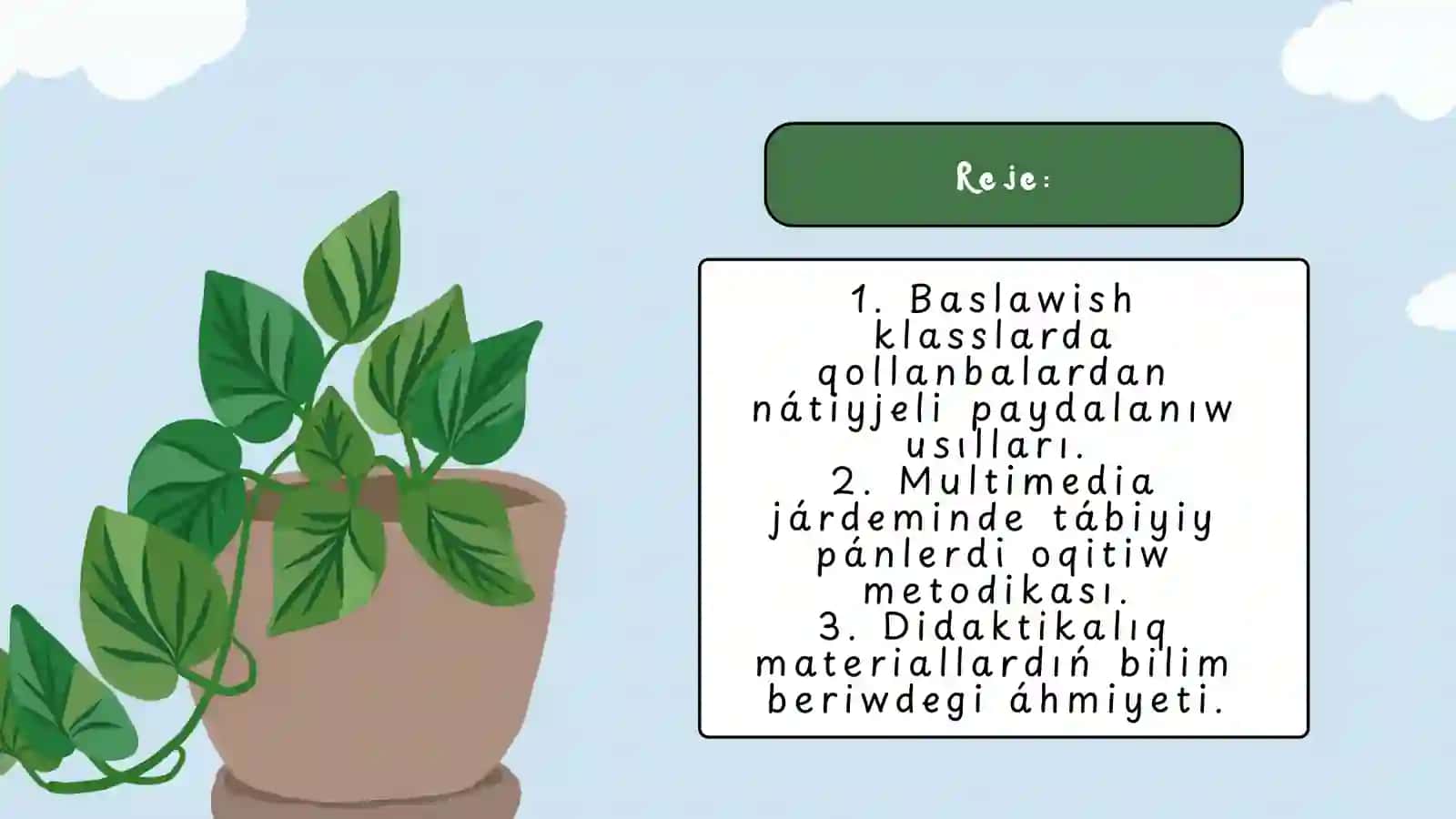 Baslawısh Tálimi Multimedia Metodikası 2