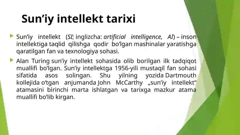 Sun'iy intellekt 2