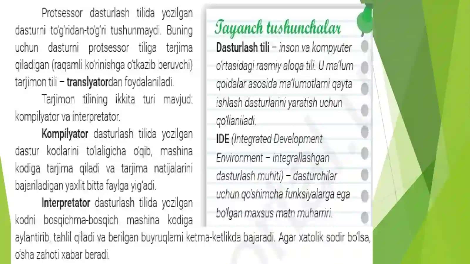 Dasturlash muhiti va IDE bilash ishlash 2