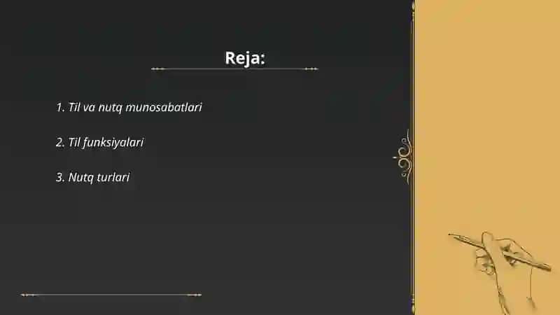 Til va nutq munosabatlari 2
