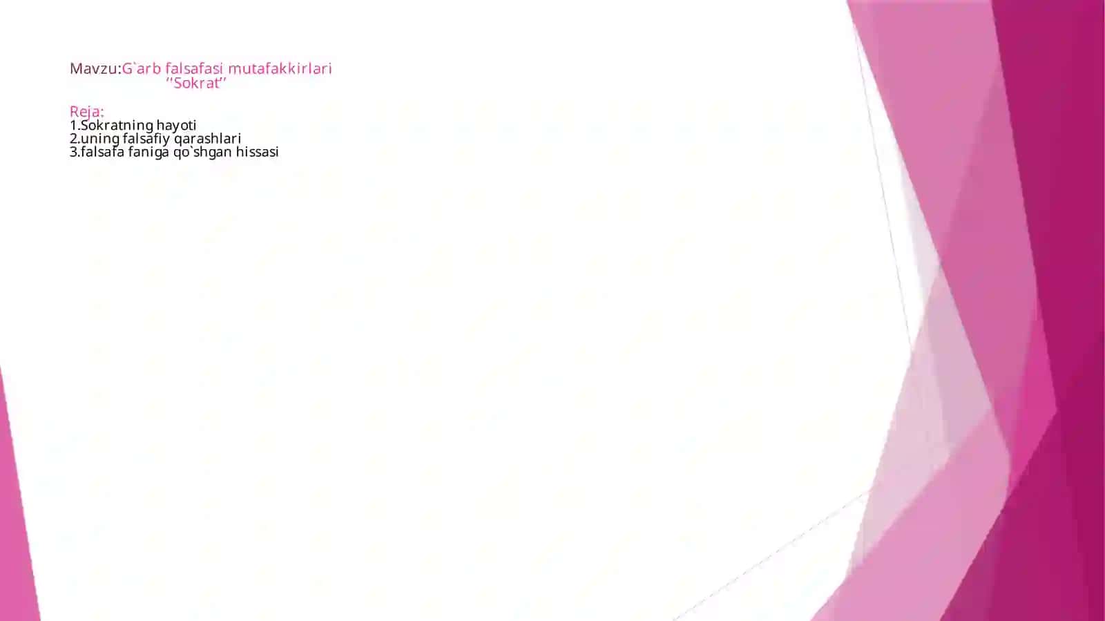G`arb falsafasi mutafakkirlari 2