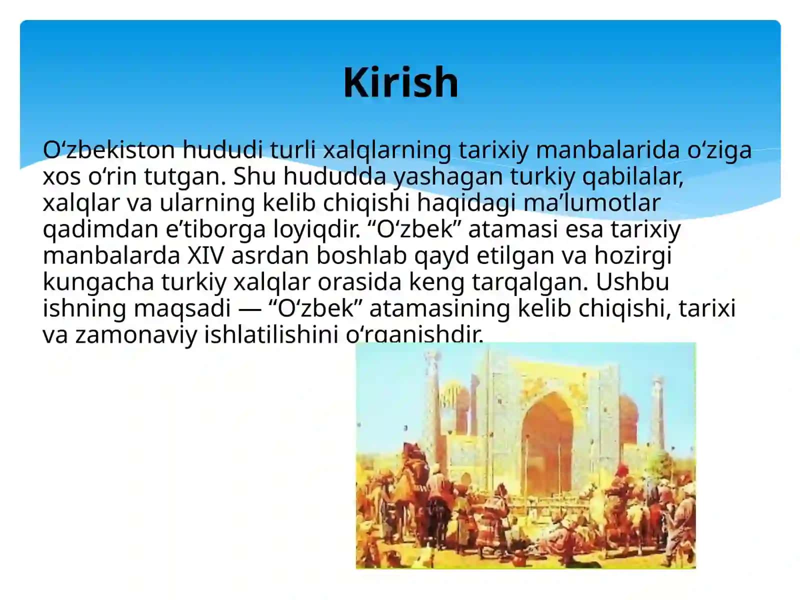 O'zbek atamasi va uning kelib chiqish tarixi 2
