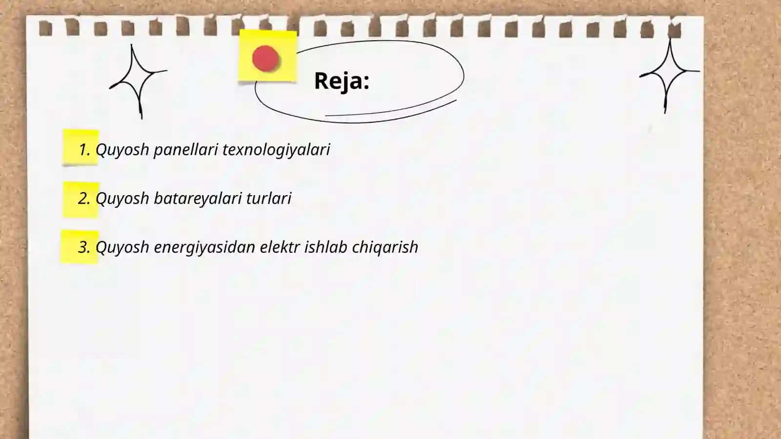 Quyosh energiyasidan foydalanish 2