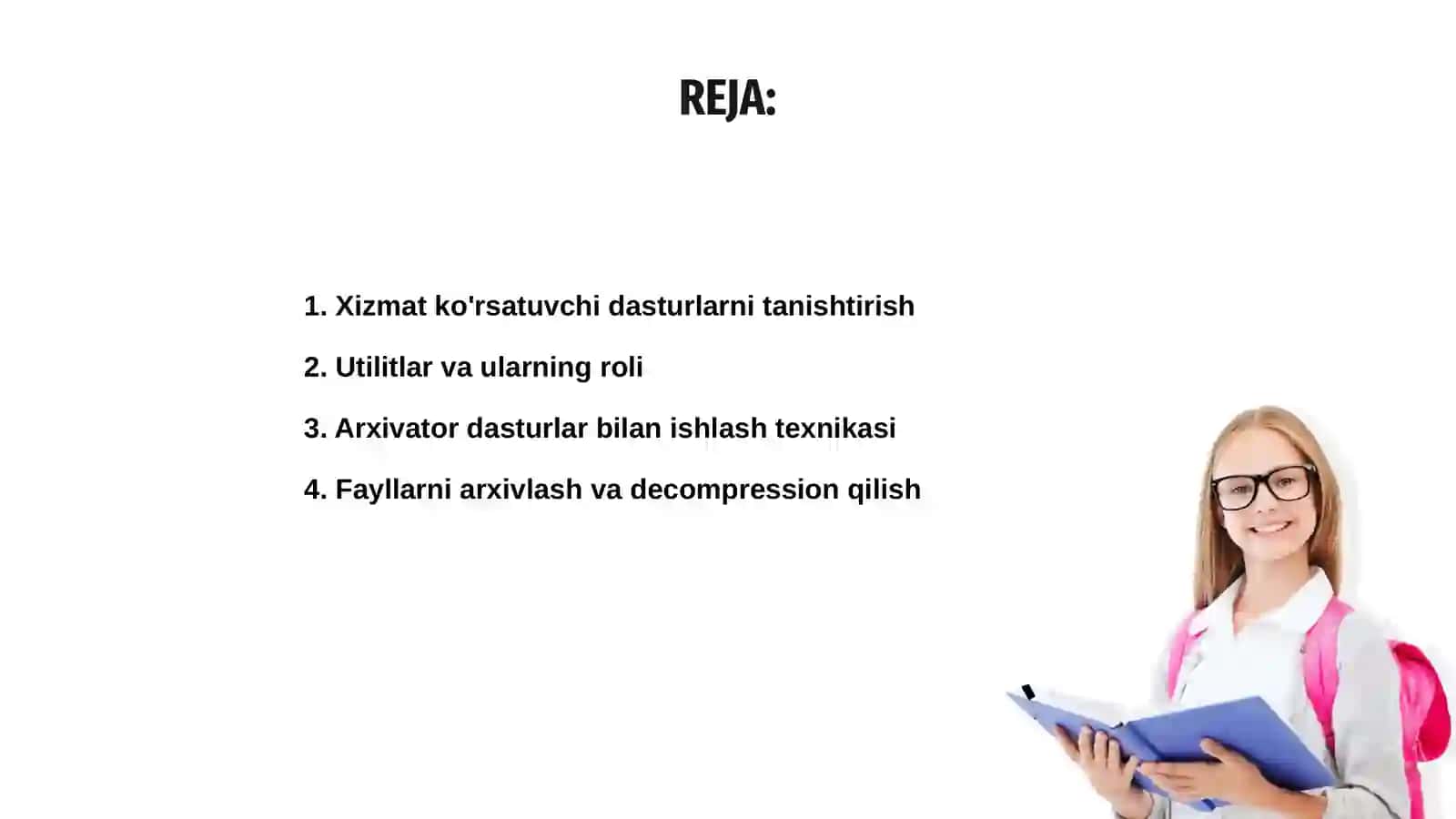 Xizmat ko'rsatuvchi dasturlar va utilitalar 2
