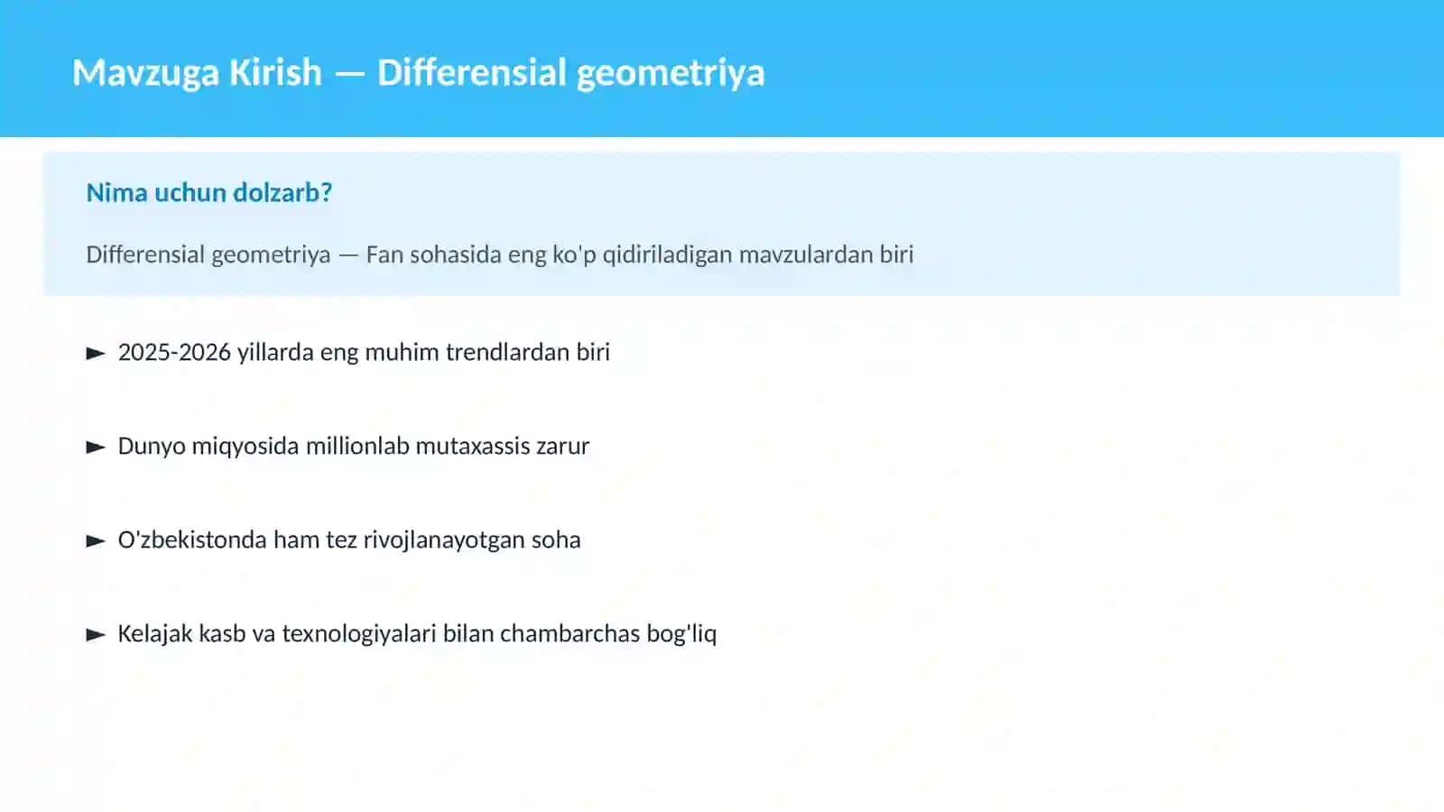 Differensial geometriya 2
