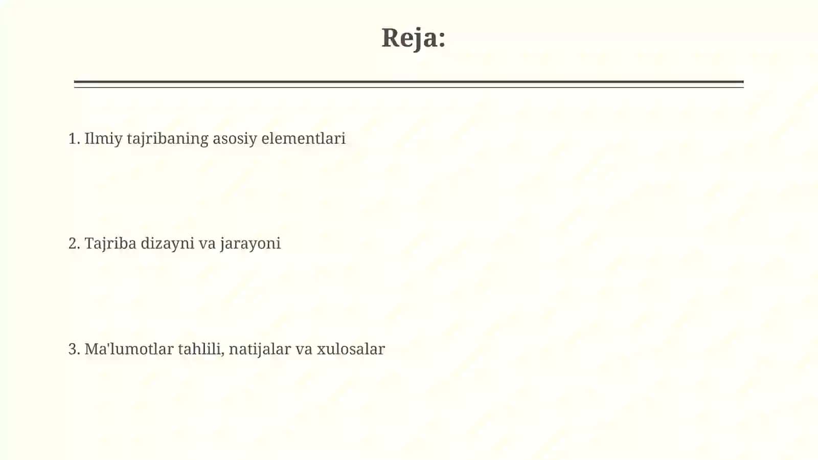 Ilmiy eksperiment 2