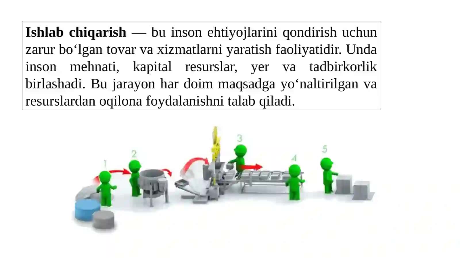 ISHLAB CHIQARISH OMILLARI 2