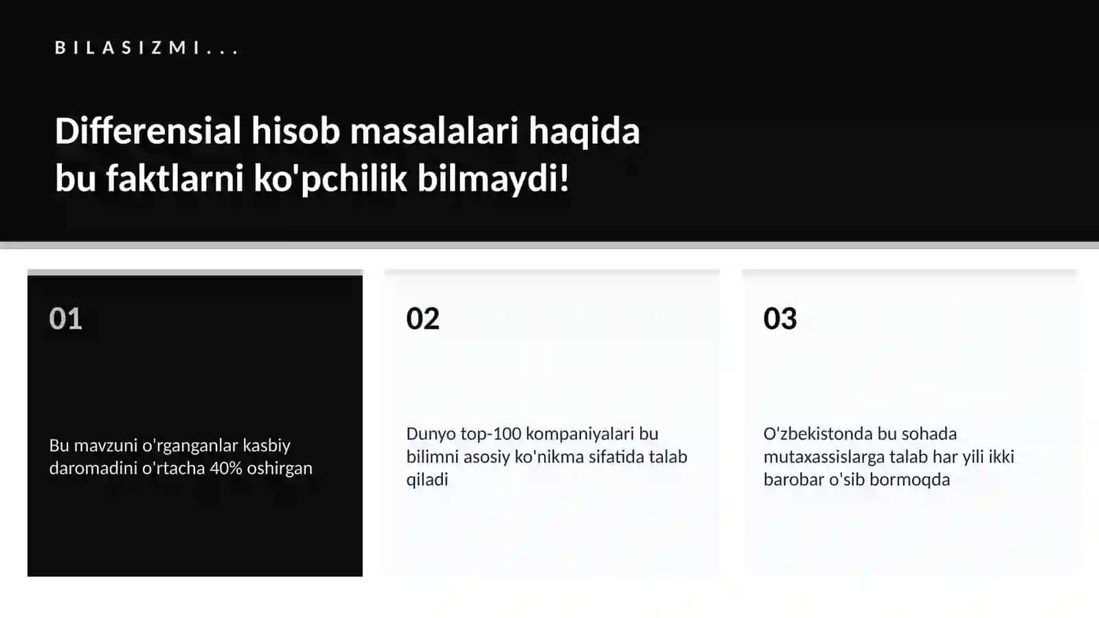 Differensial hisob masalalari 2