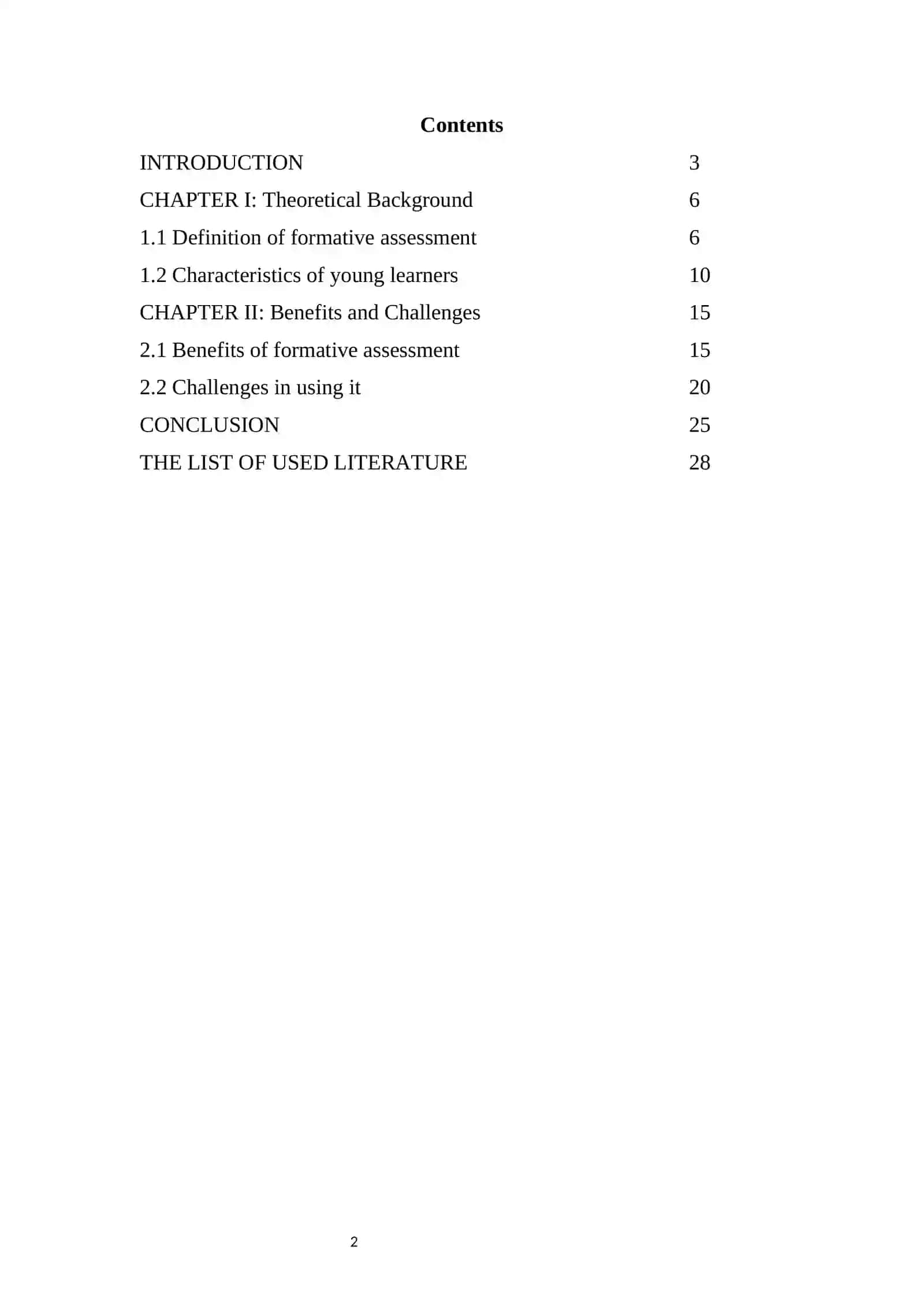 Formative assessment 2