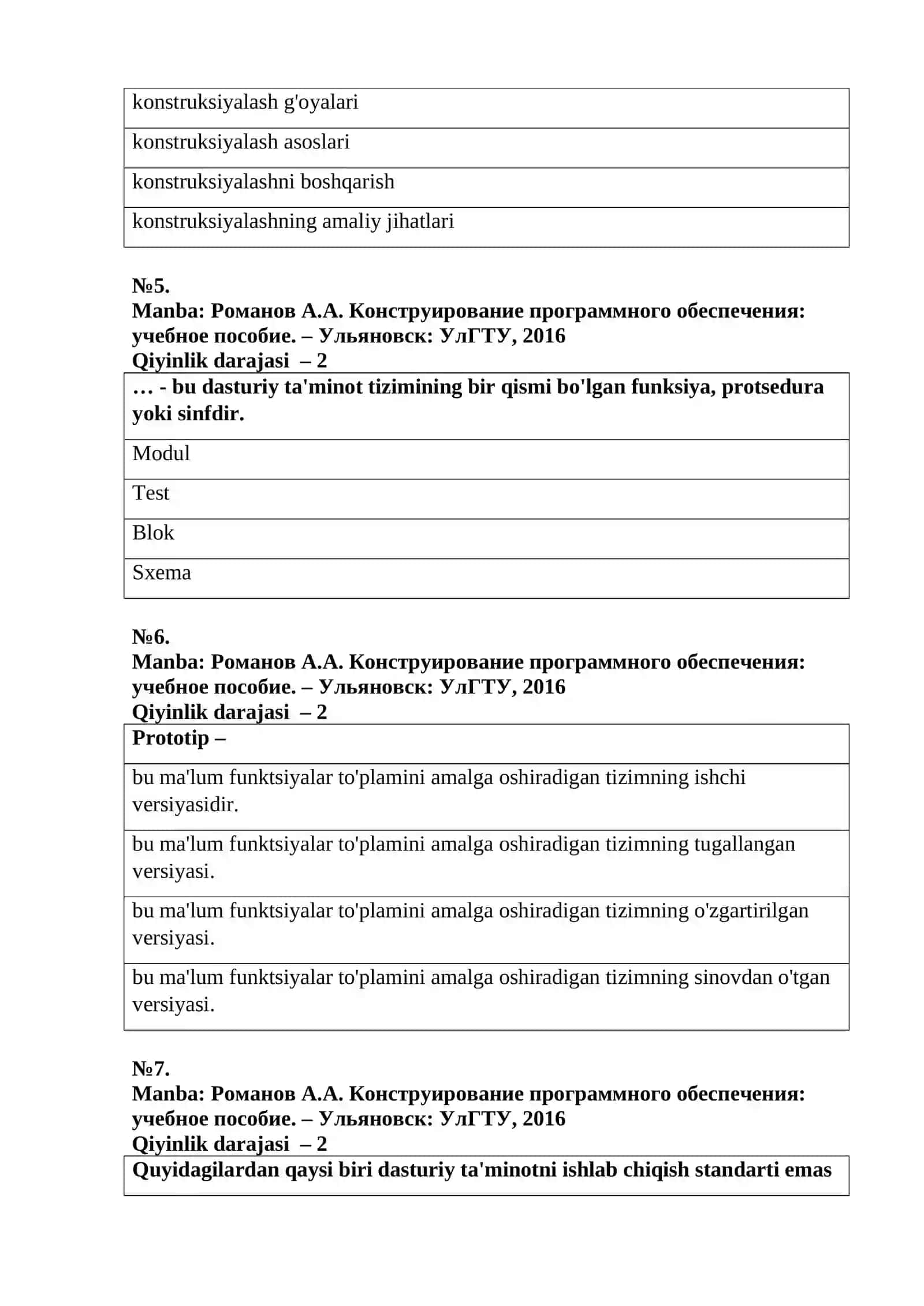 Конструирование программного обеспечения 2