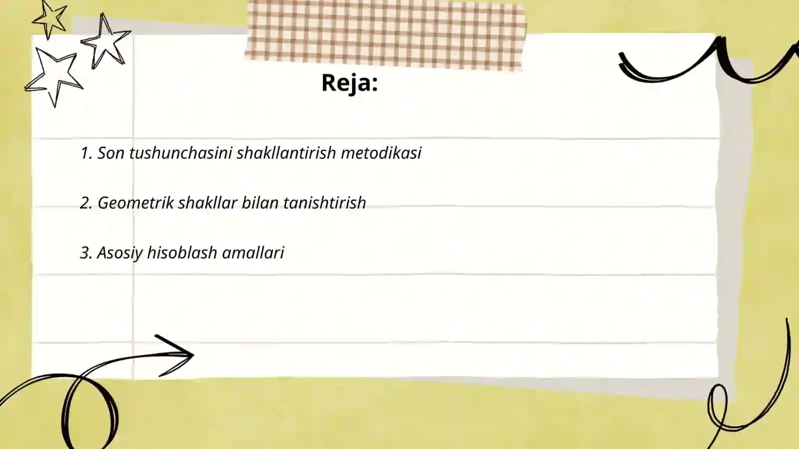 Elementar Matematik tasavvurlarni shakllantirish metodikasi 2