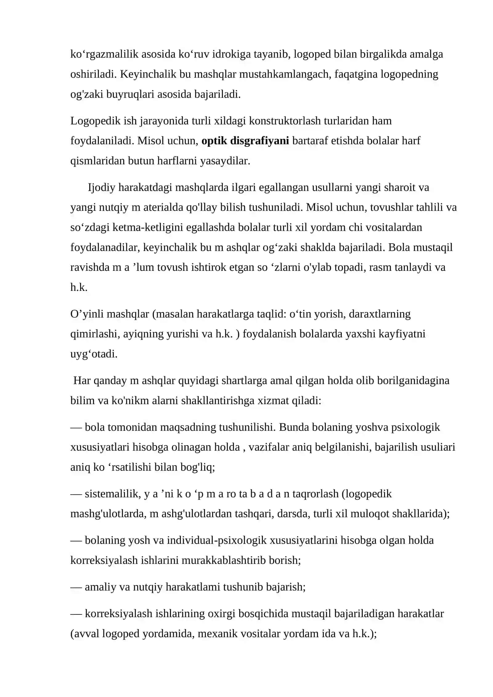 Logopedik ish jarayonida umumiy va maxsus metodlar 2