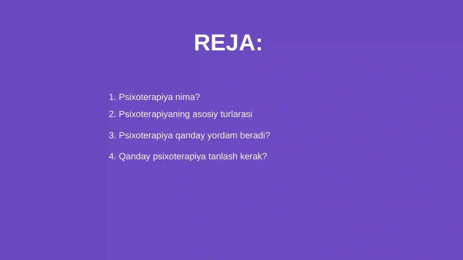 Psixoterapiya haqida 2
