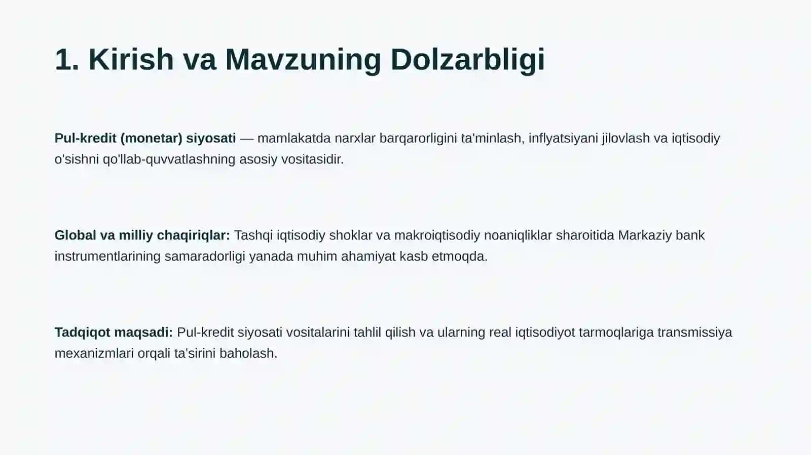 Pul-Kredit Siyosati Instrumentlari 2