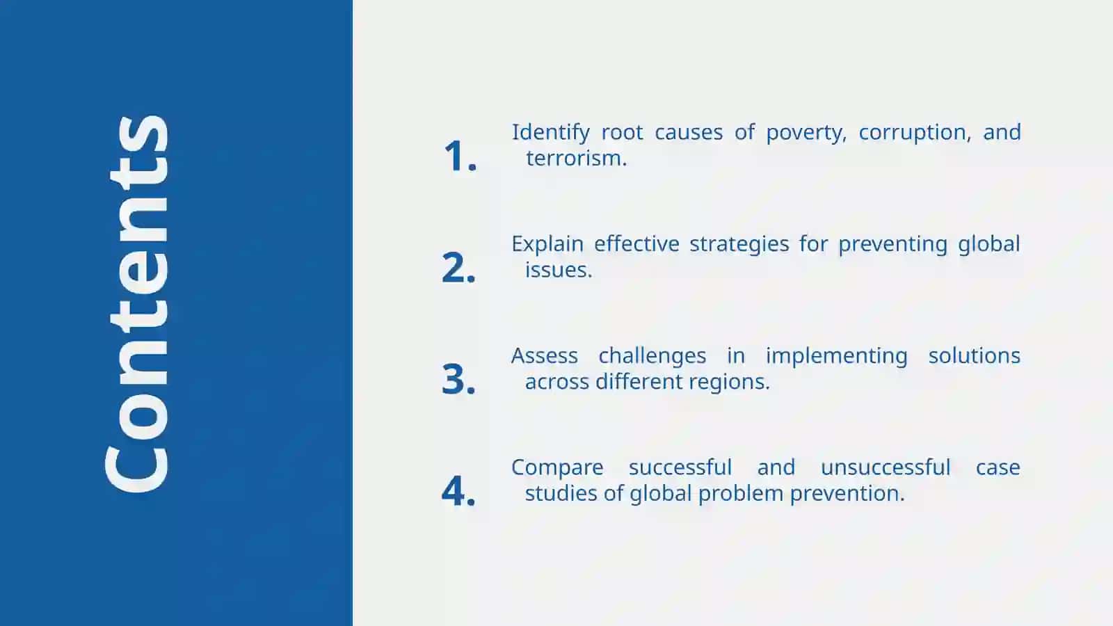 Global problems: poverty,corruption,terrorism(solutions and prevention) 2