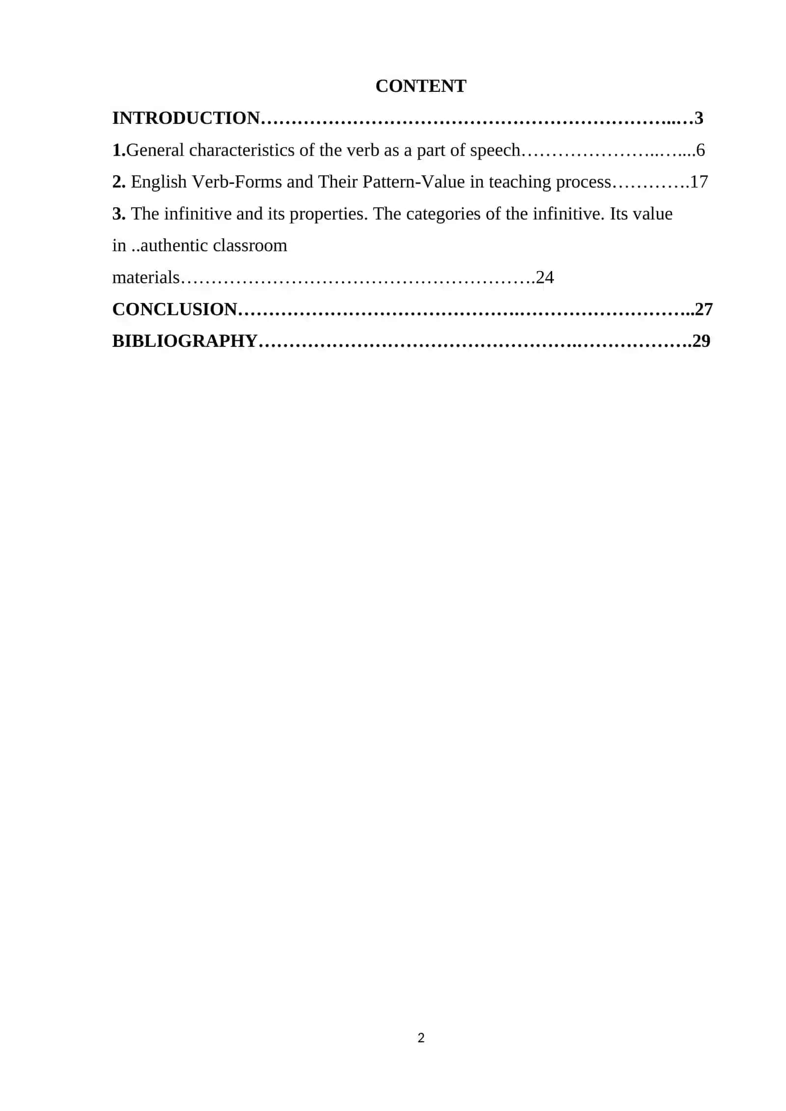 The Use of Infinitive Constructions in Authentic Classroom Materials 2