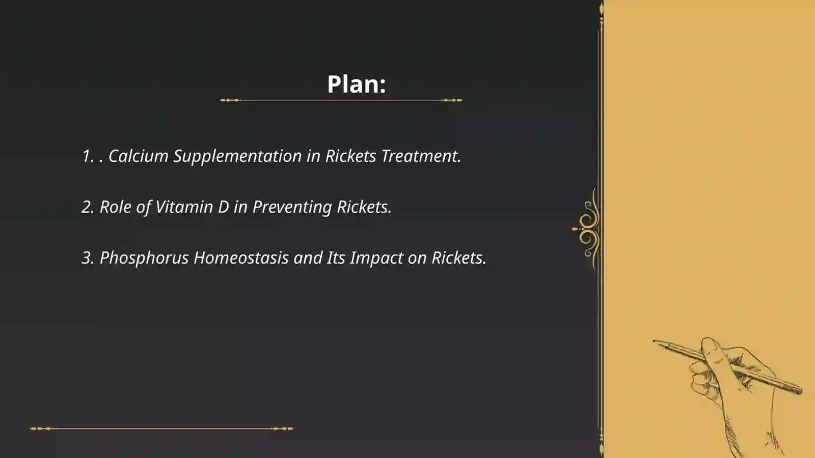 Rickets project. Mineral therapy 2