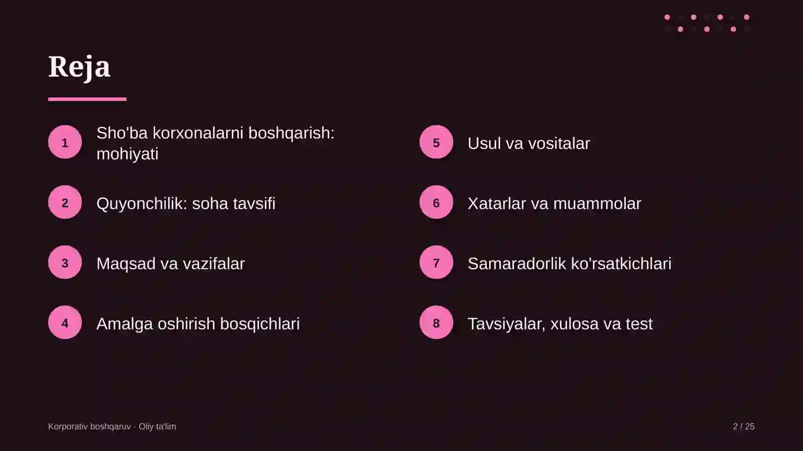 Quyonchilikda sho'ba korxonalarni boshqarish 2