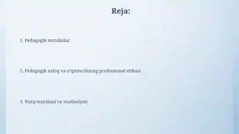 Pedagogik texnikalar 2