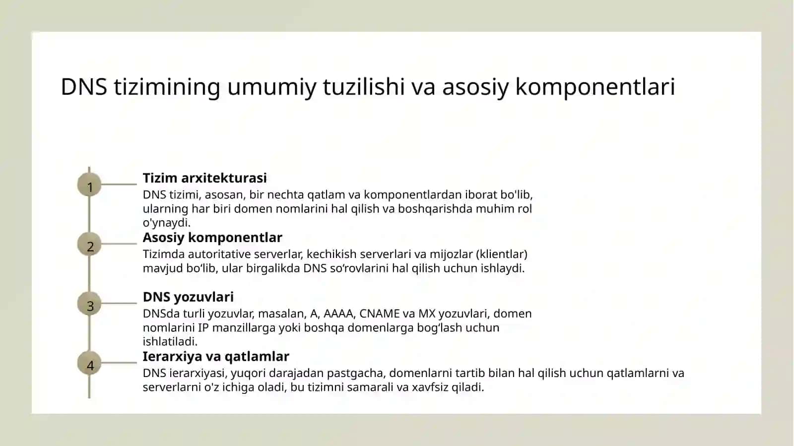 DNS server va uning ishlash prinsipi. 2