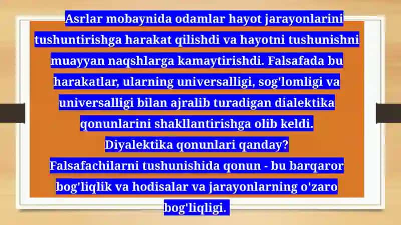 Dialektika qonunlari 2