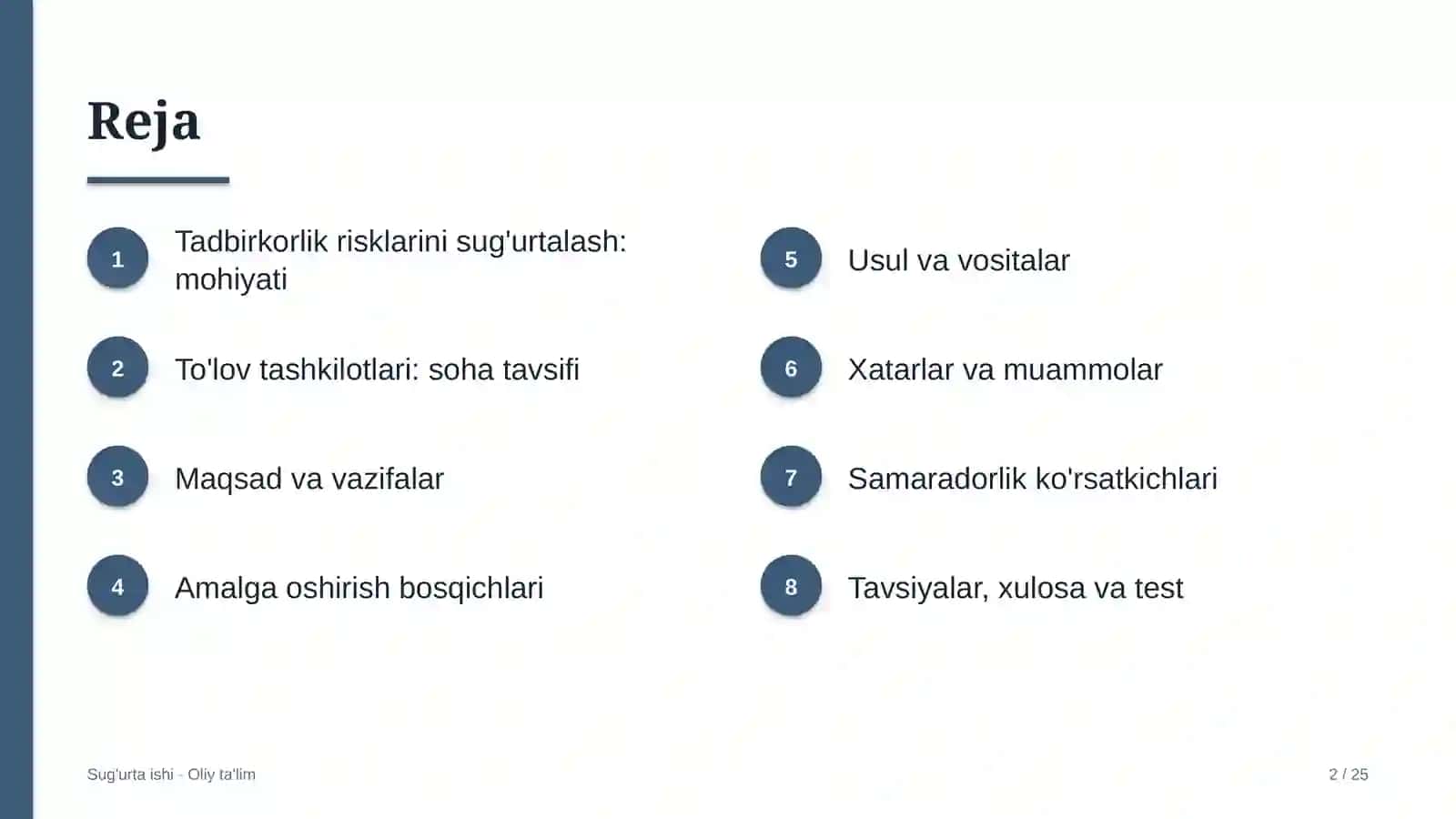 to'lov tashkilotlarida tadbirkorlik risklarini sug'urtalash 9735 2