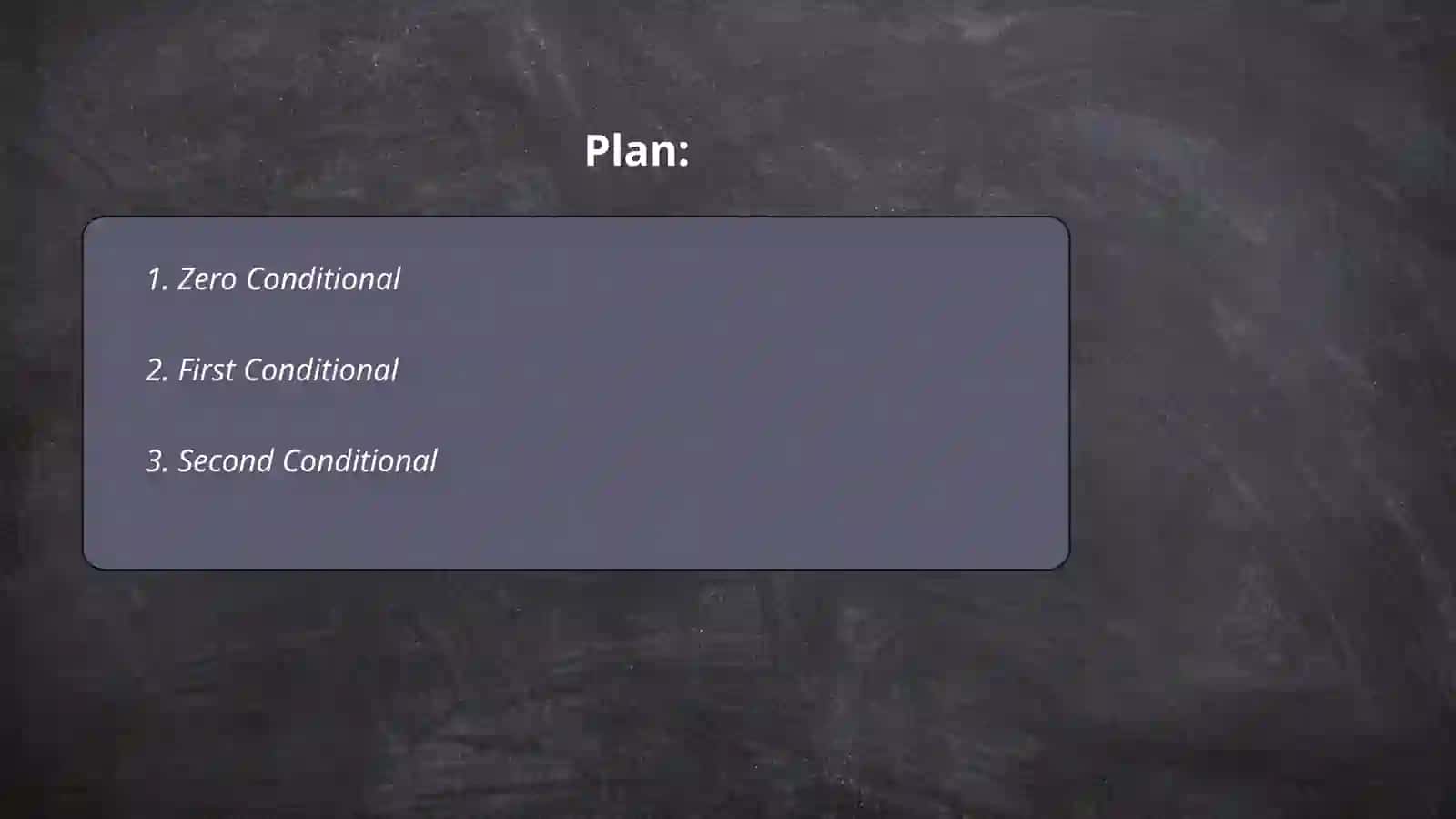 Conditionals 2