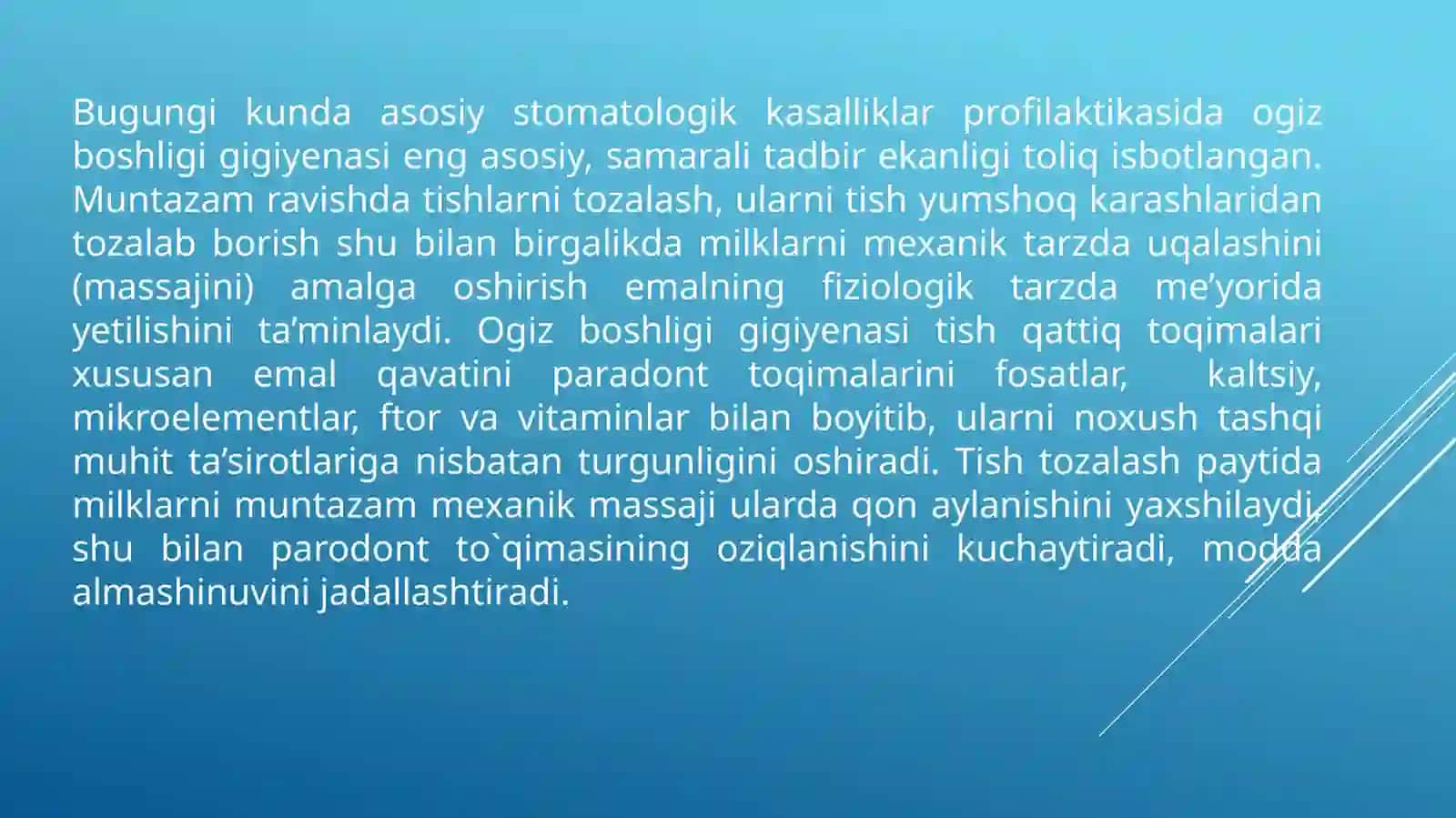 Og’iz bo'shligi gigenasi 2