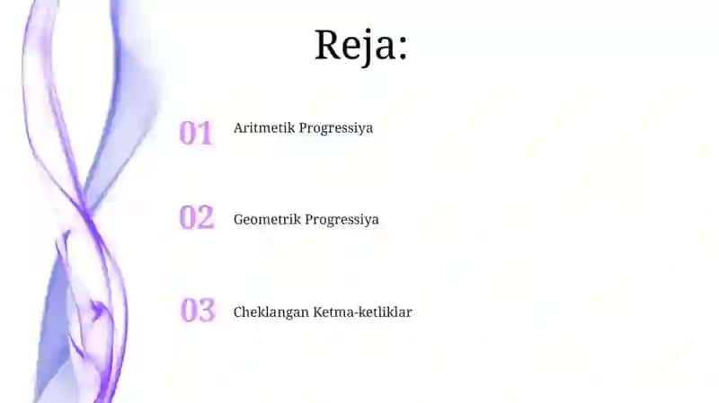 Arifmetik va geometrik progressiyalar 2