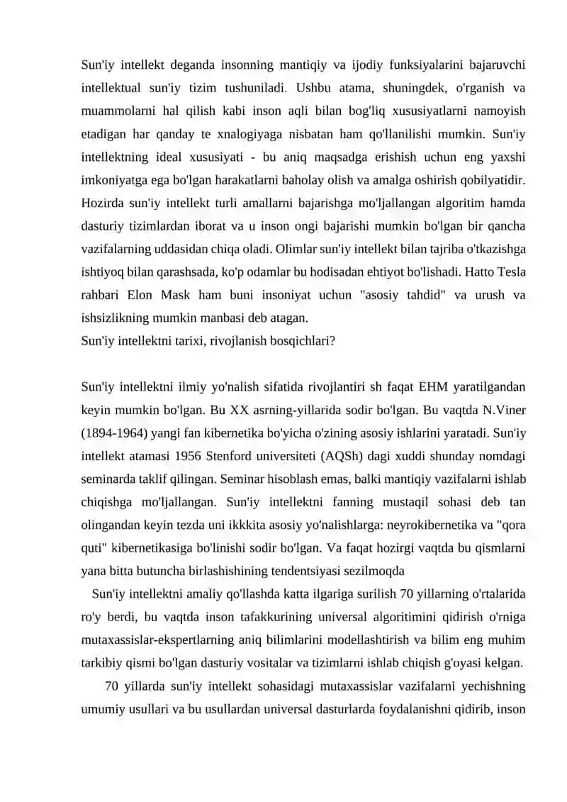 Sun'iy intellekt 2