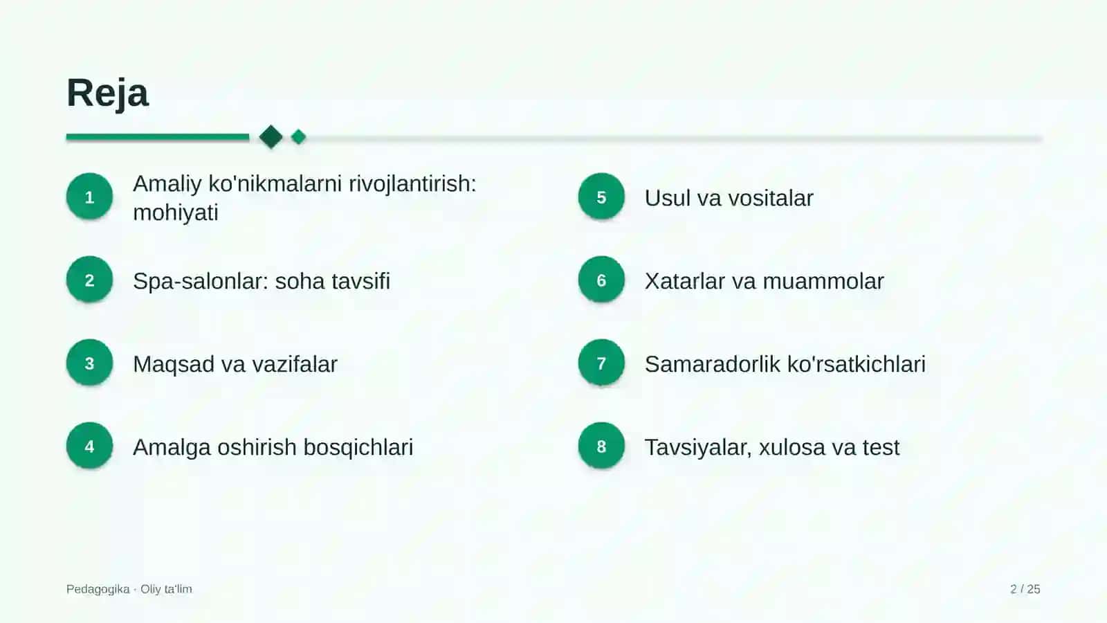 spa salonlarda amaliy ko'nikmalarni rivojlantirish 4925 2