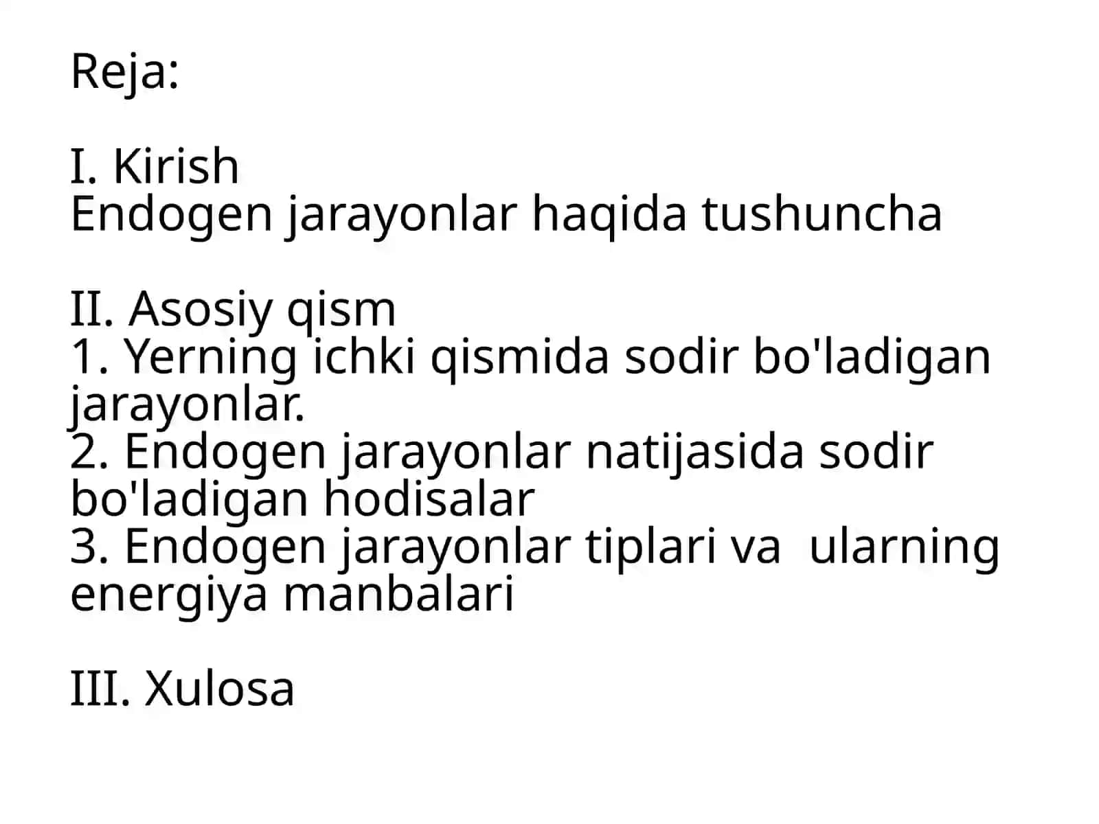ENDOGEN JARAYONLAR GEOKIMYOSI 2