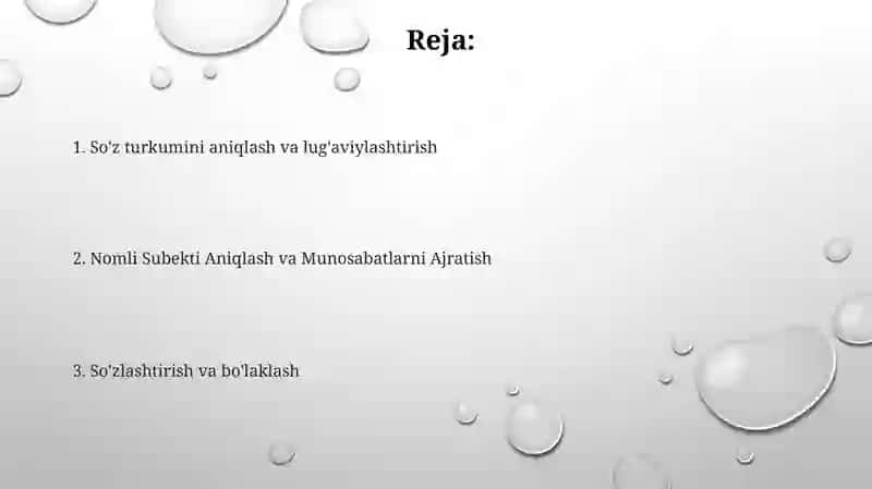 Matnni qayta ishlash kompyuter lingvistikasida 2