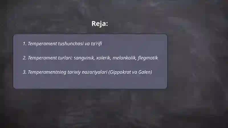 Temperament 2