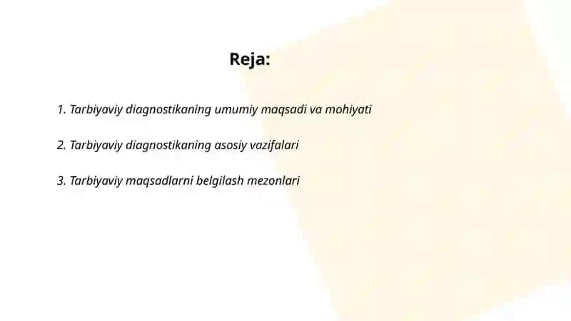 Tarbiyaviy diagnostika 2
