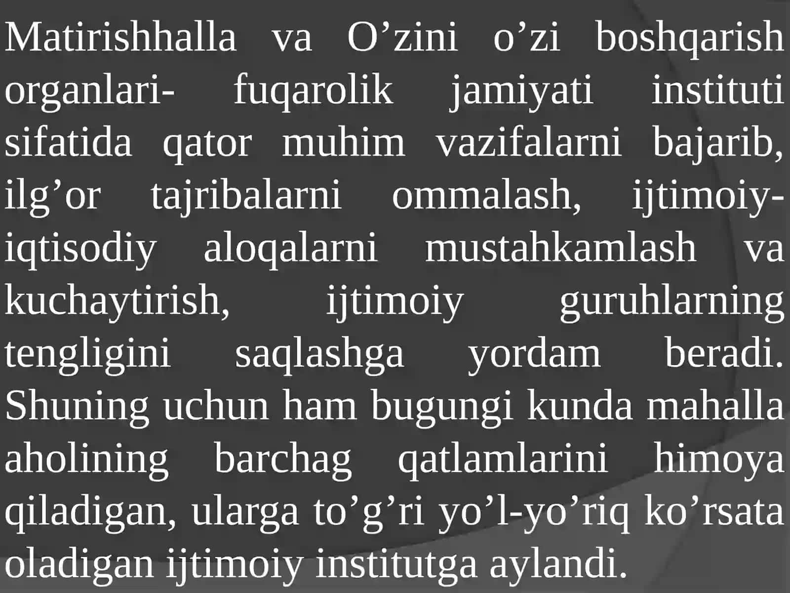 Fuqarolar yig’inlari tomonidan amalga oshiriladigan ijtimoiy himoyaning huquqiy asoslari va uni takomillashtirish 2