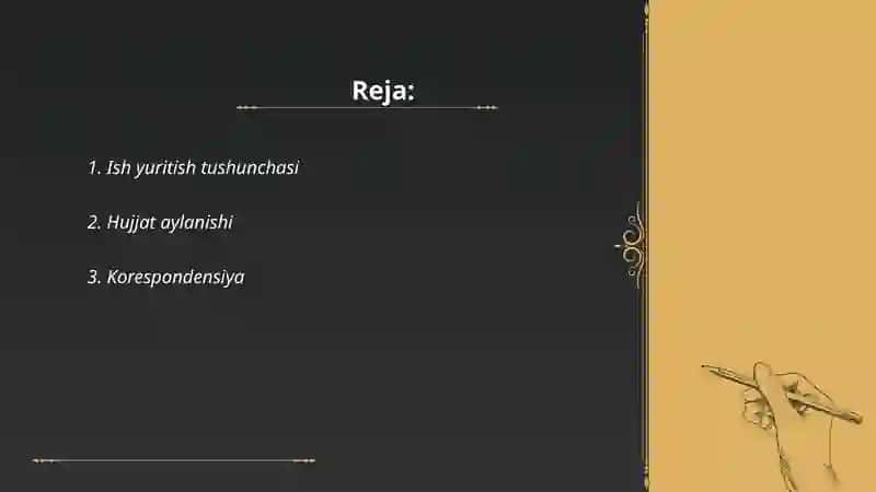 Ish yuritishga doir atamalar 2