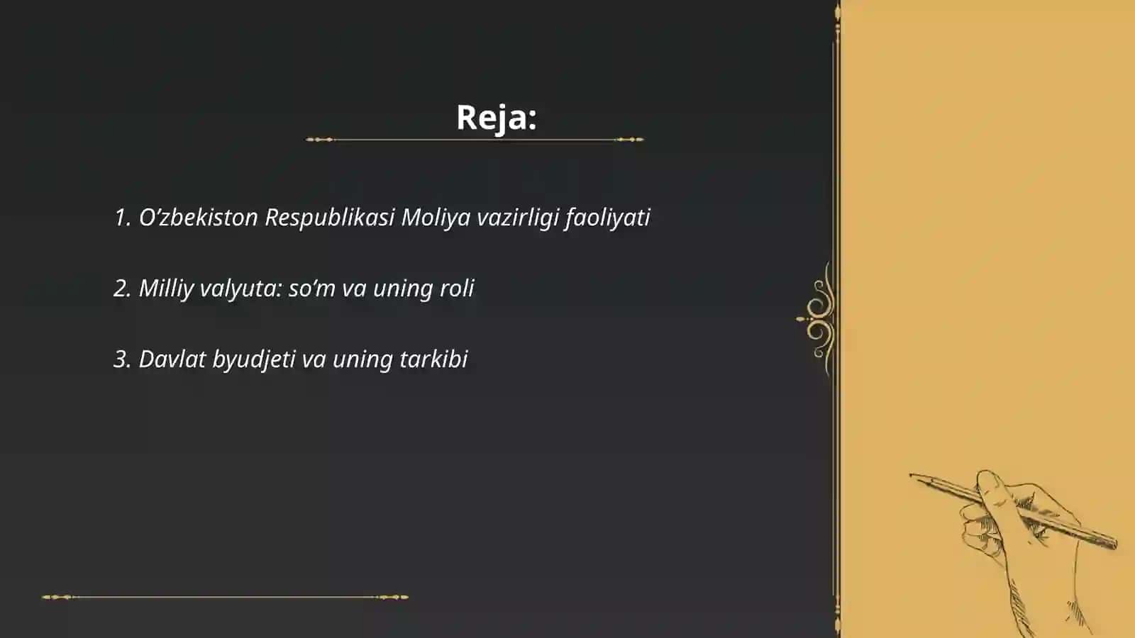 O’zbekiston Respublikasi Moliya tizimi 2