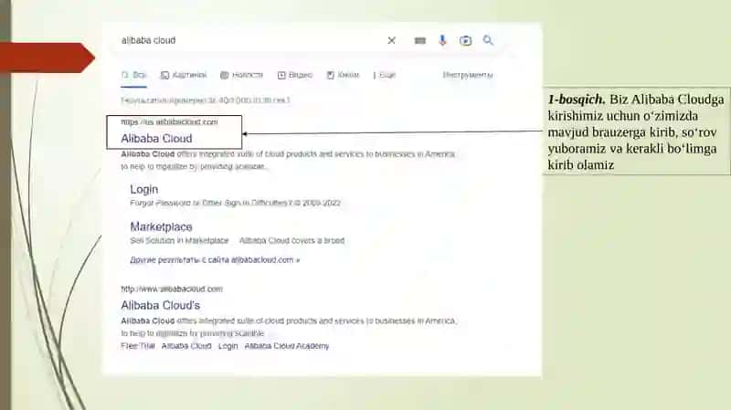 AlibabaCloud kirish 2